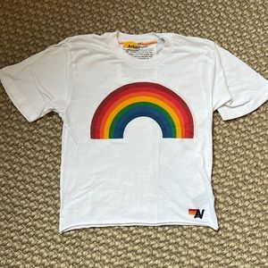 RAINBOW BOYFRIEND TEE - BRIGHT WHITE